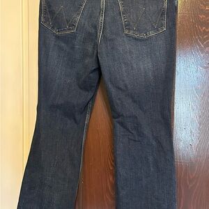 Wrangler Dark Blue Women's High Rise Boot Cut Jeans